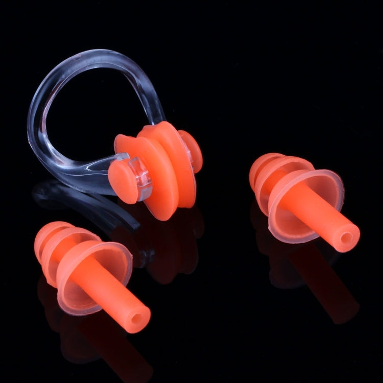 Bộ Kẹp Mũi Bơi Silicone Mềm Và Bịt Tai, Giao Màu Ngẫu Nhiên, Bộ Bịt Tai, Bộ Bịt Tai (Màu Xanh Dương)
