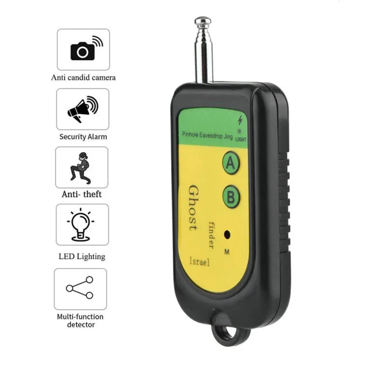 Máy phát hiện tín hiệu ma quái, Máy phát hiện RF, Máy quét, Máy kiểm tra, Camera giám sát lỗ kim, Thiết bị không dây, Máy phát hiện ma quái
