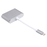 Bộ chia Hub 2 trong 1 VGA & HDMI cái sang USB-C / Type-C đực, VGA+HDMI