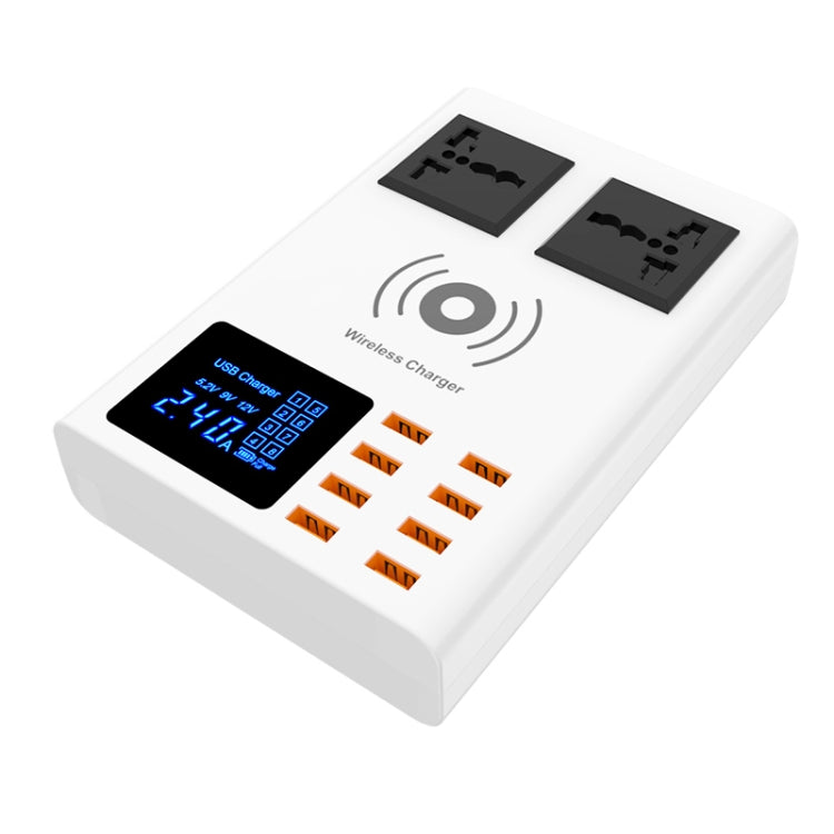 Bộ sạc không dây thông minh đa cổng USB YC-CDA10W 10W hiển thị kỹ thuật số sạc nhanh, phích cắm UK, SAS1048A, SAS1048B, SAS1048C