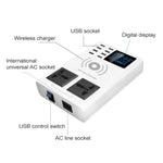 Bộ sạc không dây thông minh đa cổng USB YC-CDA10W 10W hiển thị kỹ thuật số sạc nhanh, phích cắm UK, SAS1048A, SAS1048B, SAS1048C