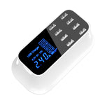 Dock sạc thông minh đa chức năng 8 cổng USB YC-CDA19A 40W hiển thị kỹ thuật số sạc nhanh, phích cắm UK, SAS1049A, SAS1049B, SAS1049C