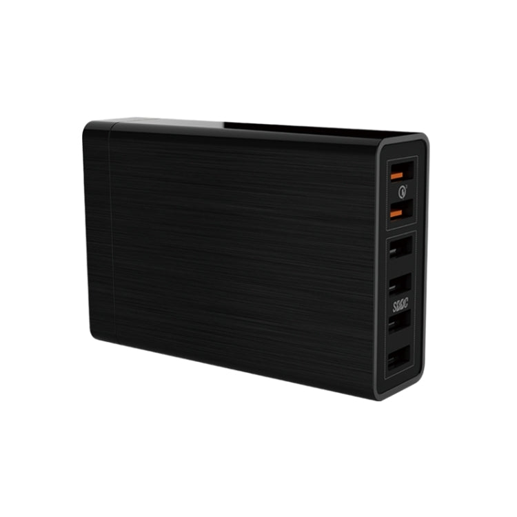 Bộ sạc USB VEDFUN TurboCube D620 sáu cổng sạc nhanh 3.0 + công nghệ SDDC, phích cắm EU/US/UK