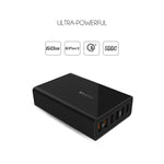 Bộ sạc USB VEDFUN TurboCube D620 sáu cổng sạc nhanh 3.0 + công nghệ SDDC, phích cắm EU/US/UK