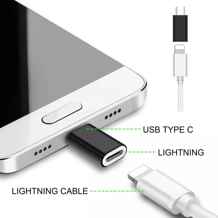 Cáp chuyển đổi vỏ kim loại 8 Pin cái sang USB-C / Type-C đực