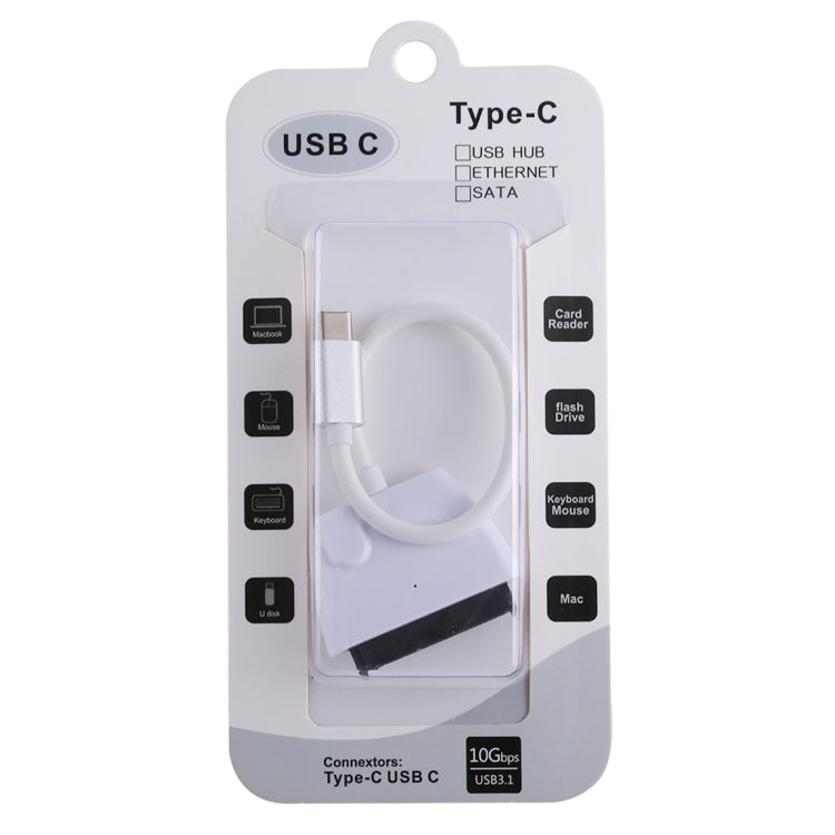 Cáp chuyển đổi ổ cứng SATA 22 chân sang USB-C / Type-C, chiều dài tổng khoảng 23cm