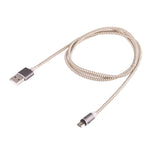 Cáp Sạc Nam Châm Micro USB Dạng Dệt 1m Xoay 360 Độ Có Đèn LED Báo Hiệu