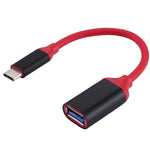 Cáp bộ chuyển đổi OTG USB-C / Type-C 3.1 đực sang USB 3.0 cái đầu hợp kim nhôm dài 15cm