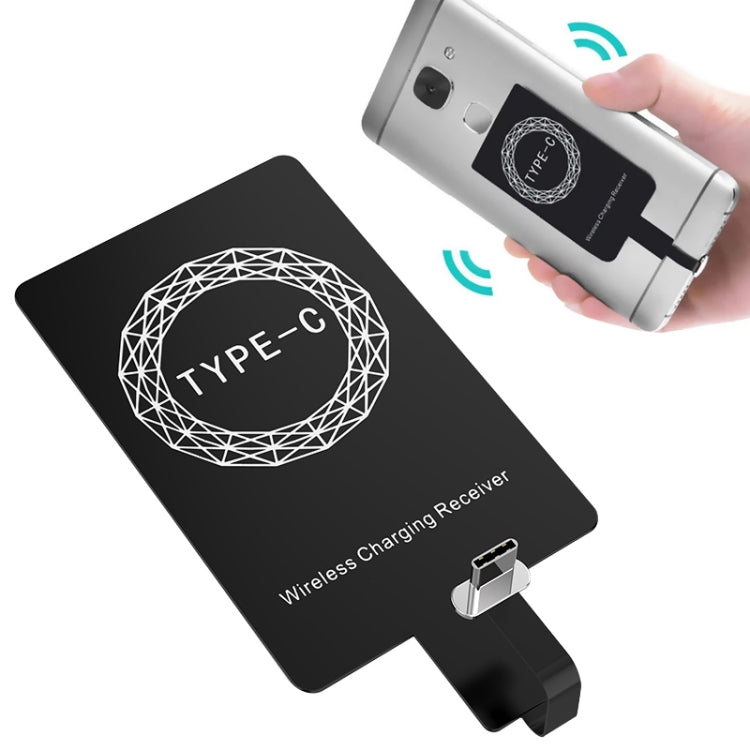 Bộ nhận sạc không dây chuẩn Qi 5V 800mA với cổng USB-C / Type-C, dành cho điện thoại Type-C