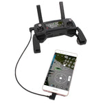 Cáp chuyển đổi dữ liệu Micro USB sang USB-C / Type-C dài 30cm cho bộ điều khiển từ xa DJI MAVIC PRO & SPARK, điện thoại thông minh, máy tính bảng, Micro USB sang USB-C / Type-C