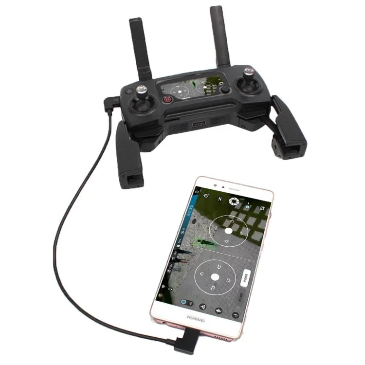 Cáp chuyển đổi dữ liệu Micro USB sang USB-C / Type-C dài 30cm cho bộ điều khiển từ xa DJI MAVIC PRO & SPARK, điện thoại thông minh, máy tính bảng, Micro USB sang USB-C / Type-C