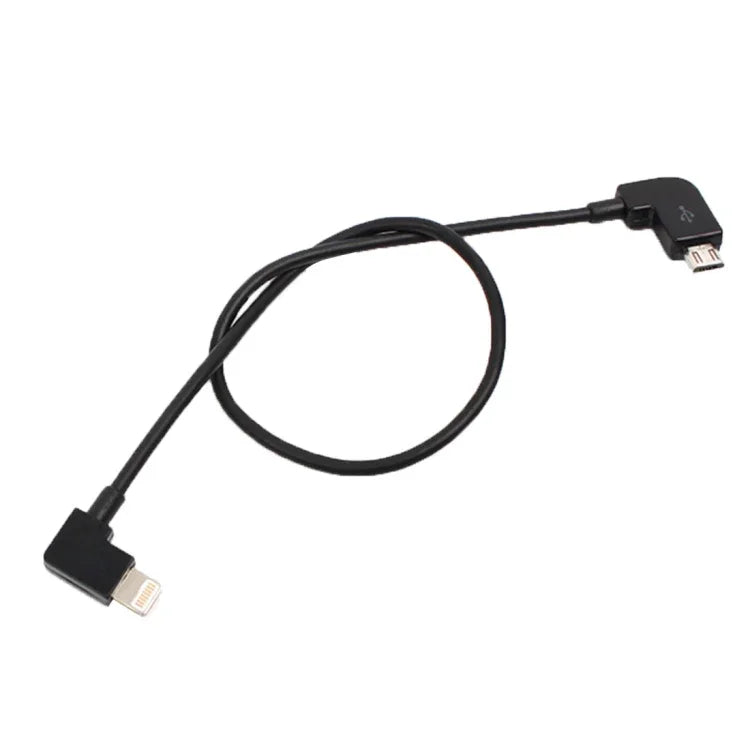 Cáp chuyển đổi dữ liệu Micro USB sang 8 chân dài 30cm cho bộ điều khiển từ xa DJI MAVIC PRO & SPARK & Mavic 2 Pro & Mavic 2 Zoom, iPhone, iPad, Micro USB sang 8 chân