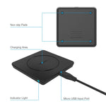 Vinsic 5V 1A Output Qi Standard Portable Wireless Charger Pad, Vinsic