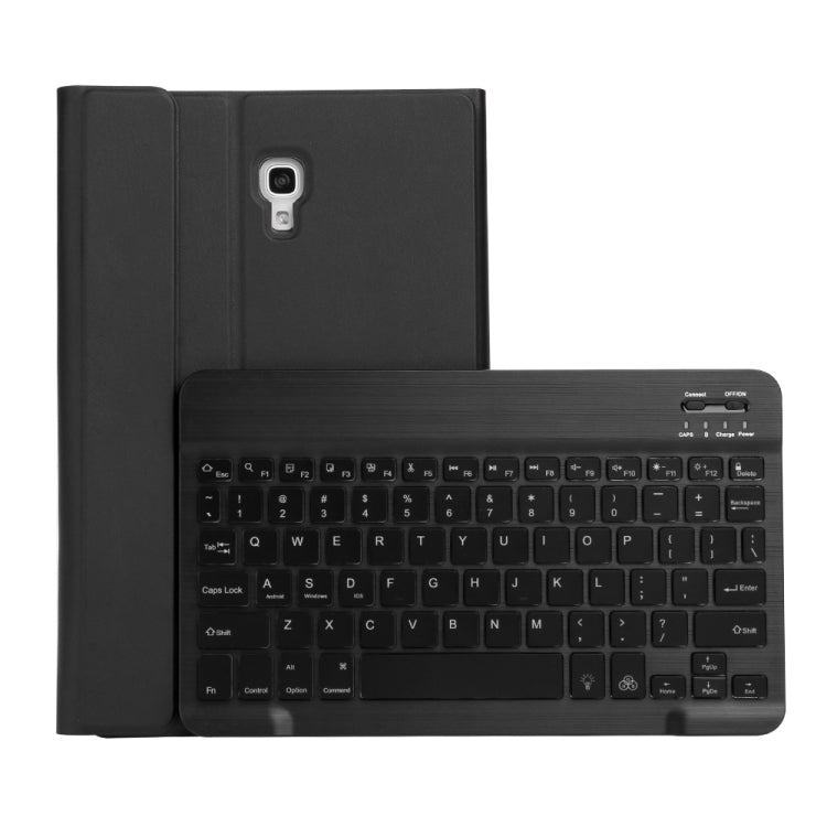 Bao da bàn phím Bluetooth 3.0 chất liệu PU da lông cừu mịn ST590S với đèn nền bảy màu, có thể tháo rời, dành cho Samsung Galaxy Tab A 10.5 inch T590 / T595, có khe cắm bút & giá đỡ