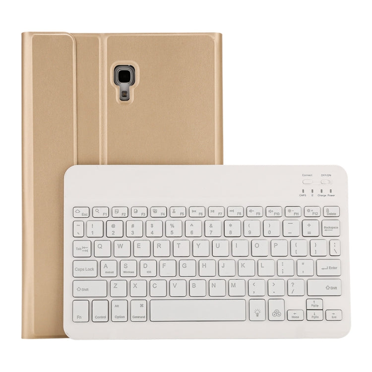 Bao da bàn phím Bluetooth 3.0 chất liệu PU da lông cừu mịn ST590S với đèn nền bảy màu, có thể tháo rời, dành cho Samsung Galaxy Tab A 10.5 inch T590 / T595, có khe cắm bút & giá đỡ