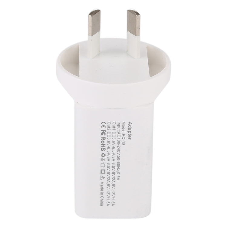 Bộ chuyển đổi phích cắm nguồn 18W AU, Phích cắm AU
