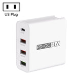 Bộ sạc du lịch USB 4 cổng sạc nhanh WLX-A6, phích cắm US