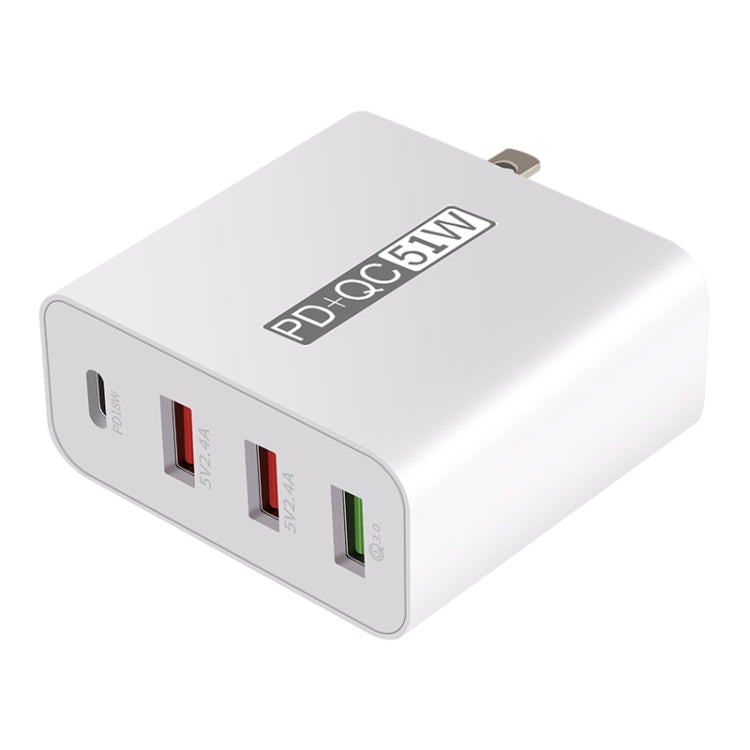 Bộ sạc du lịch USB 4 cổng sạc nhanh WLX-A6, phích cắm US
