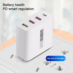Bộ sạc du lịch USB 4 cổng sạc nhanh WLX-A6, phích cắm US