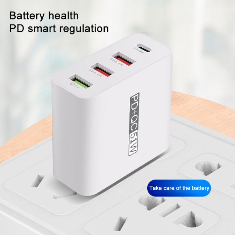 Bộ sạc du lịch USB 4 cổng sạc nhanh WLX-A6, phích cắm US