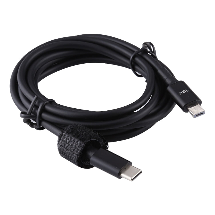 Cáp sạc laptop cho ASUS X205T, giao diện nguồn 19V sang USB-C / Type-C đực, chiều dài cáp 1.5m, cho giao diện nguồn ASUS X205T sang USB-C / Type-C đực