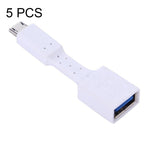 5 cái bộ chuyển đổi OTG Micro USB đực sang USB 3.0 cái, Micro USB sang USB 3.0
