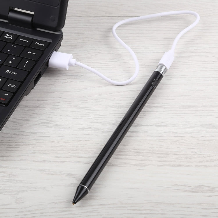 Bút cảm ứng điện dung sạc lại đa năng dài với đầu kim loại siêu mảnh 2.3mm cho iPhone, iPad, Samsung và các điện thoại hoặc máy tính bảng màn hình cảm ứng điện dung khác