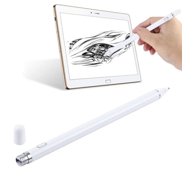 Bút cảm ứng điện dung sạc lại đa năng dài với đầu kim loại siêu mảnh 2.3mm cho iPhone, iPad, Samsung và các điện thoại hoặc máy tính bảng màn hình cảm ứng điện dung khác