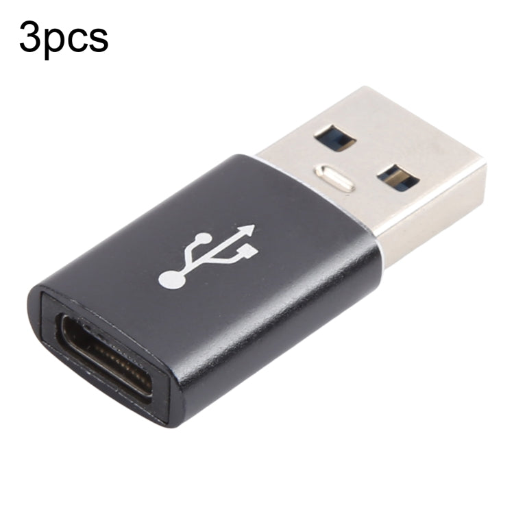 3 cái adapter USB-C / Type-C cái sang USB 3.0 đực hợp kim nhôm, hỗ trợ sạc & truyền dữ liệu, USB 3.0