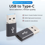 3 cái adapter USB-C / Type-C cái sang USB 3.0 đực hợp kim nhôm, hỗ trợ sạc & truyền dữ liệu, USB 3.0