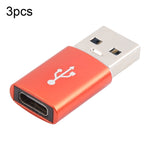 3 cái adapter USB-C / Type-C cái sang USB 3.0 đực hợp kim nhôm, hỗ trợ sạc & truyền dữ liệu, USB 3.0