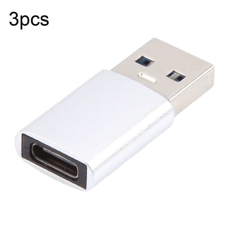 3 cái adapter USB-C / Type-C cái sang USB 3.0 đực hợp kim nhôm, hỗ trợ sạc & truyền dữ liệu, USB 3.0