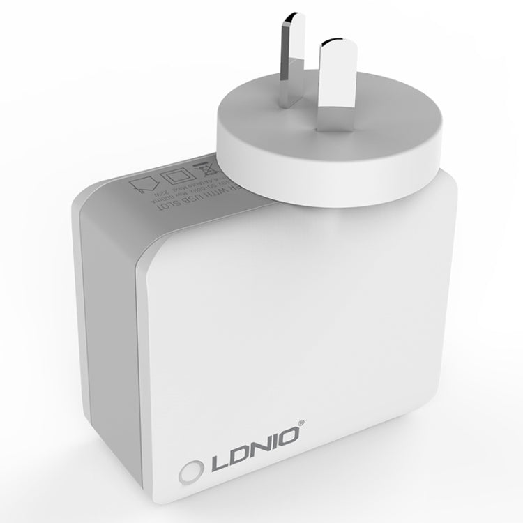 Bộ sạc du lịch thông minh LDNIO A4403 4.4A 4 cổng USB, phích cắm EU, SAS5293AU, SAS5293EU, SAS5293UK, SAS5293US