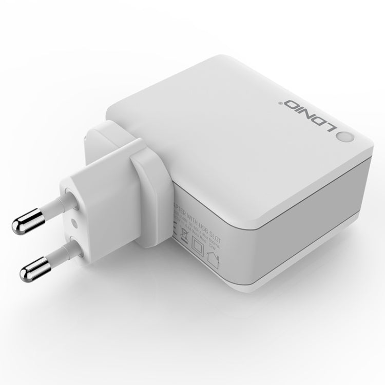 Bộ sạc du lịch thông minh LDNIO A4403 4.4A 4 cổng USB, phích cắm EU, SAS5293AU, SAS5293EU, SAS5293UK, SAS5293US