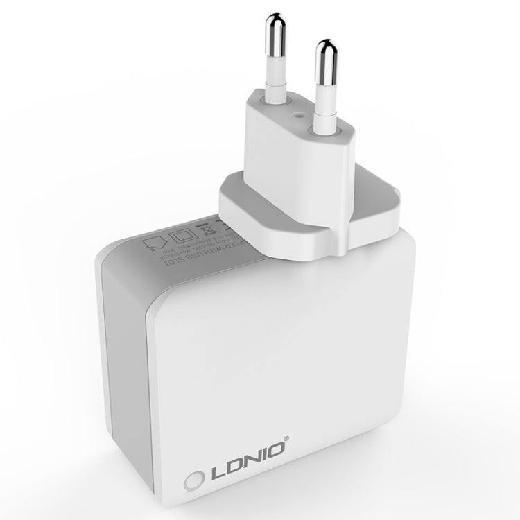 Bộ sạc du lịch thông minh LDNIO A4403 4.4A 4 cổng USB, phích cắm EU, SAS5293AU, SAS5293EU, SAS5293UK, SAS5293US