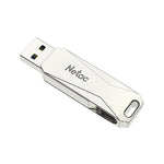 USB Netac U782C 128GB USB-C / Type-C + USB 3.0, ổ flash xoay 360 độ hợp kim kẽm OTG U Disk, 128GB