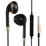 Tai nghe nhét tai 3.5mm thân dây màu đen có điều khiển dây và mic dành cho iPhone, Galaxy, Huawei, Xiaomi, LG, HTC và các điện thoại thông minh khác