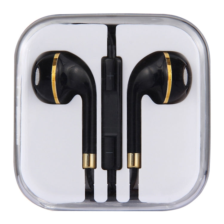 Tai nghe nhét tai 3.5mm thân dây màu đen có điều khiển dây và mic dành cho iPhone, Galaxy, Huawei, Xiaomi, LG, HTC và các điện thoại thông minh khác