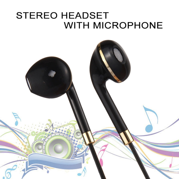 Tai nghe nhét tai 3.5mm thân dây màu đen có điều khiển dây và mic dành cho iPhone, Galaxy, Huawei, Xiaomi, LG, HTC và các điện thoại thông minh khác