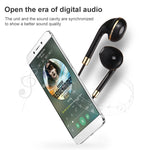 Tai nghe nhét tai 3.5mm thân dây màu đen có điều khiển dây và mic dành cho iPhone, Galaxy, Huawei, Xiaomi, LG, HTC và các điện thoại thông minh khác