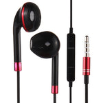 Tai nghe nhét tai 3.5mm thân dây màu đen có điều khiển dây và mic dành cho iPhone, Galaxy, Huawei, Xiaomi, LG, HTC và các điện thoại thông minh khác
