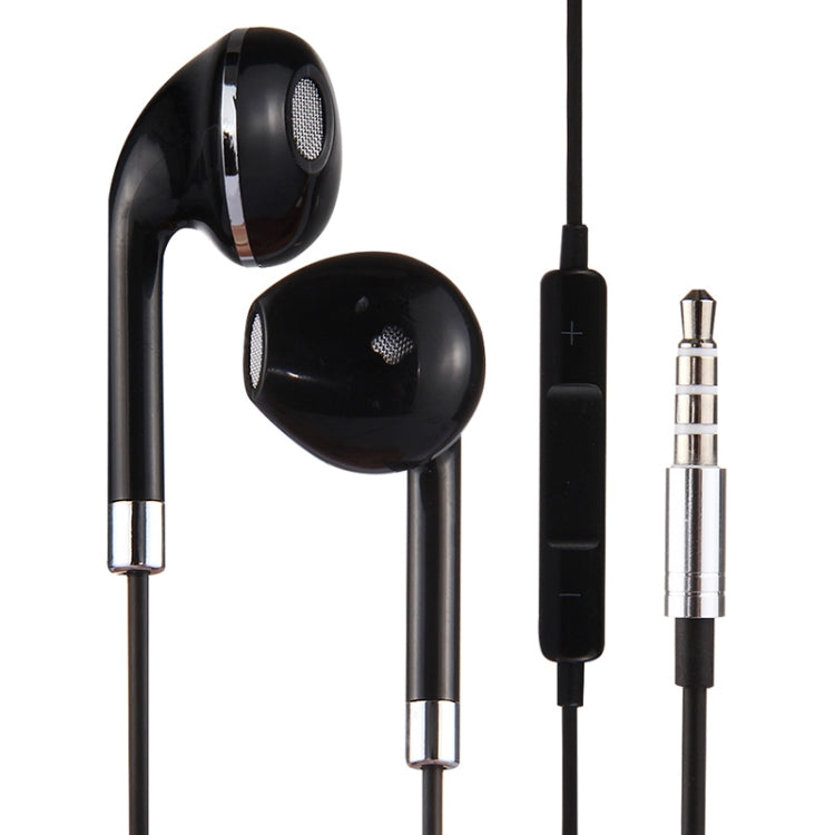 Tai nghe nhét tai 3.5mm thân dây màu đen có điều khiển dây và mic dành cho iPhone, Galaxy, Huawei, Xiaomi, LG, HTC và các điện thoại thông minh khác
