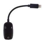 Bộ chuyển đổi tai nghe giao diện sạc 8 Pin sang 8 Pin + giao diện tai nghe 8 Pin + giao diện âm thanh 3.5mm, màu bạc, đen, hồng, vàng, đỏ