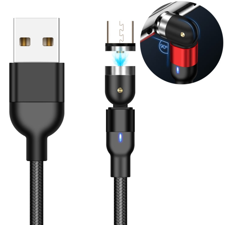Cáp Sạc Nam Châm Dệt Nylon USB Sang Micro USB 1m 2A Xoay, 1m Micro USB