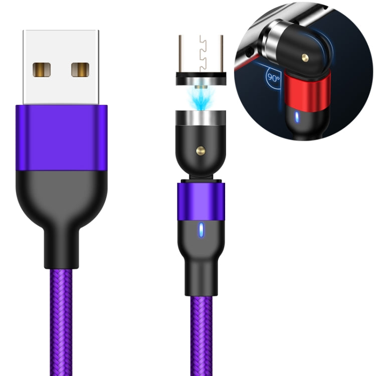 Cáp Sạc Nam Châm Dệt Nylon USB Sang Micro USB 1m 2A Xoay, 1m Micro USB