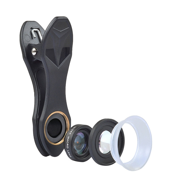 Ống kính điện thoại di động đa năng 2 trong 1 APEXEL APL-24X-H 12X & 24X Macro với nắp che ống kính