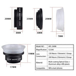 Ống kính điện thoại di động đa năng 2 trong 1 APEXEL APL-24X-H 12X & 24X Macro với nắp che ống kính