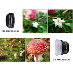 Ống kính điện thoại di động đa năng 2 trong 1 APEXEL APL-24X-H 12X & 24X Macro với nắp che ống kính