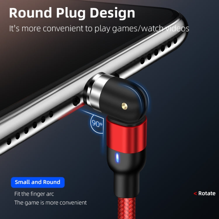 Cáp sạc từ USB sang USB-C / Type-C bện nylon dài 2m, dòng ra 2A, có thể xoay và nam châm, 2m Type-C