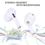 Tai nghe có dây nhét tai cắm 3.5mm có mic, chiều dài cáp khoảng 1.2m, 3.5mm